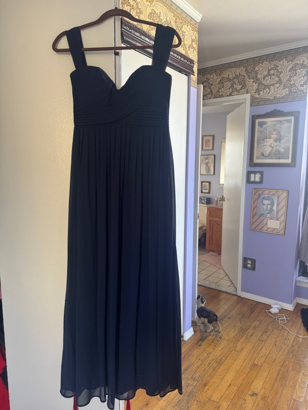 Lulu's Navy Sweetheart Maxi Dress